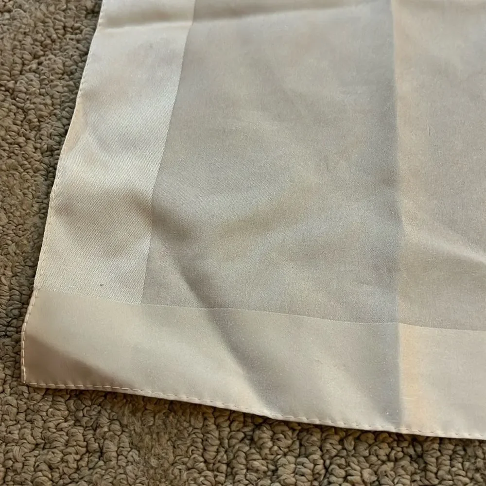 Classic Ivory Square Scarf | Approx. 20